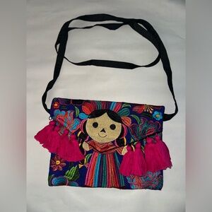 Boho Embroidered handmade  Women's Bag with Tassels